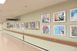 令和2年11月県立富士特別支援学校富士宮分校アート展の様子2