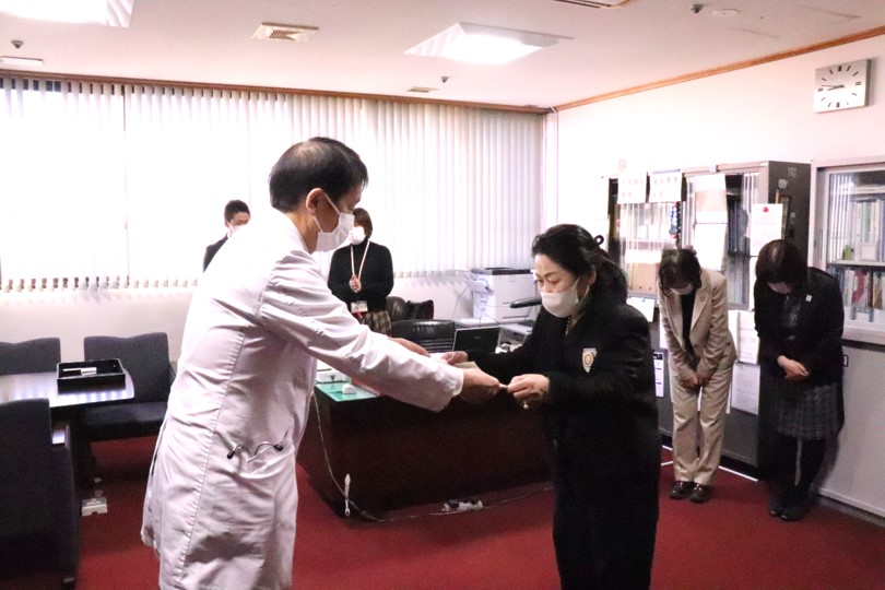 感謝状贈呈式の様子1